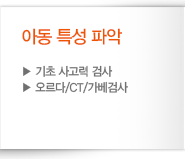 아동 특성 파악 - 기초 사고력 검사, 오르다/CT/가베검사